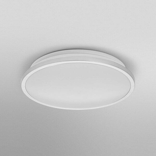 OSRAM LED mennyezeti világítás BATHROOM, króm, Ø 30 cm, IP44, CCT, Króm / ezüst, Fürdőszoba, Alumínium, Modern