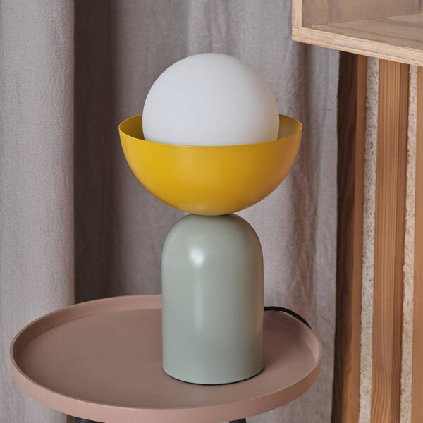 OSRAM Decor Bowl asztali világítás, zöld/sárga, acél, E14, Zöld, Nappali / Étkező, fém, Modern