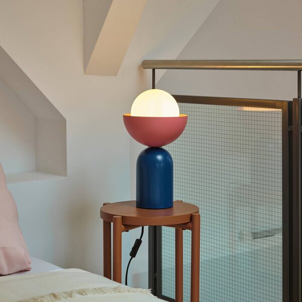 OSRAM Decor Bowl asztali világítás, kék/rózsaszín, acél, E14, Kék, Nappali / Étkező, fém, Modern