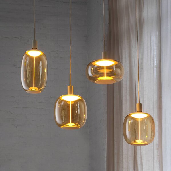 OSRAM Decor Needle Linear lógó lámpa, bézs, acél, 4 db E27, dimmelhető, Krém / borostyánsárga, Nappali / Étkező, fém, Modern