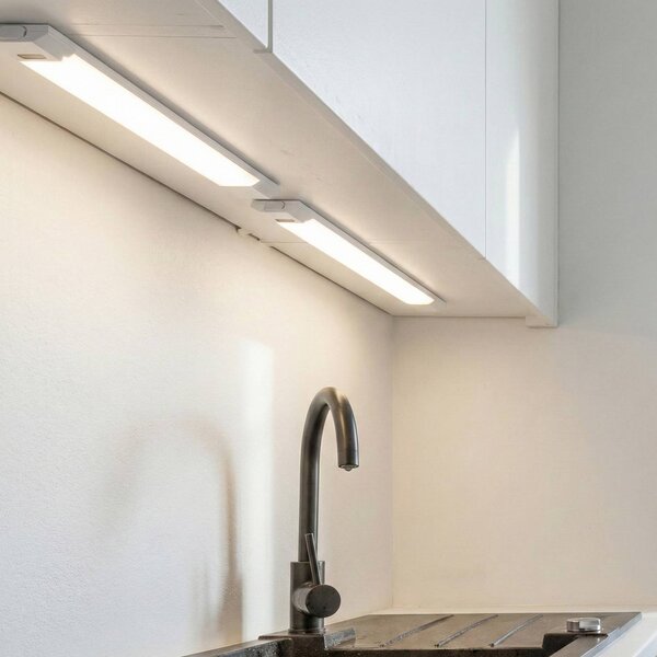 OSRAM LED pult alatti lámpa Linear Edge Sensor 50 cm fehér CCT, dimmelhető, Fehér / opál, Konyha, Alumínium