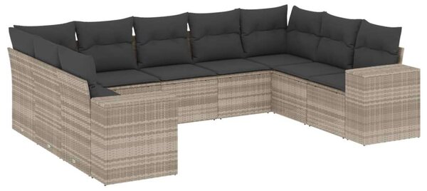 VidaXL Polyrattan Kerti Ülőgarnitúra - 9 részes
