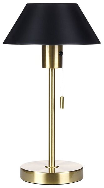 Fekete és arany fém asztali lámpa 37 cm CAPARO