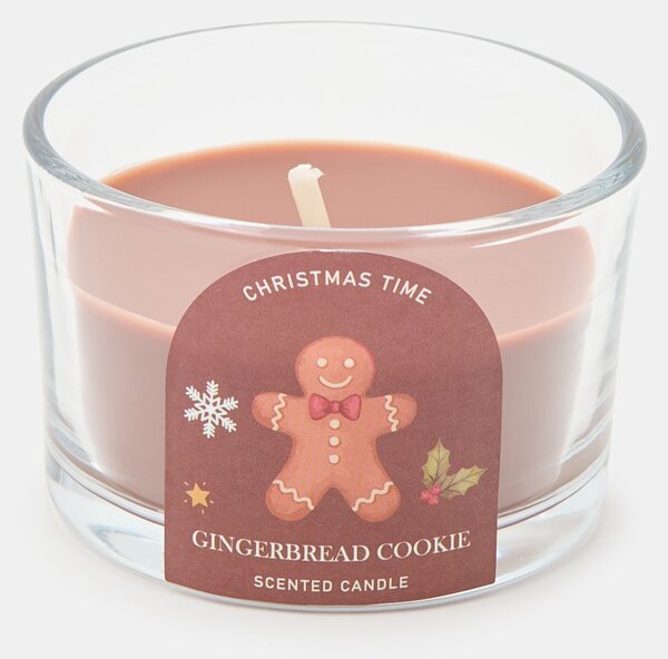 Sinsay - Karácsonyi illatgyertya mézeskalács figura mintával Gingerbread - bézs