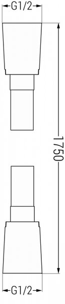 Mexen zuhanycső 175 cm, króm - 79475-00