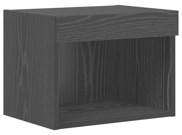 VidaXL TV Fali Szekrények 4 pcs Fekete tölgy 30,5 x 30 x 60 cm Faanyag
