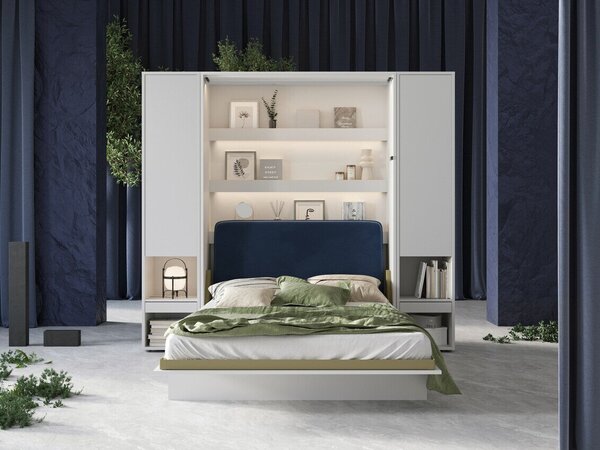 Bútorkészlet Concept Pro Lenart III, Ajtókkal, Fiókokkal, Laminált forgácslap, Fehér