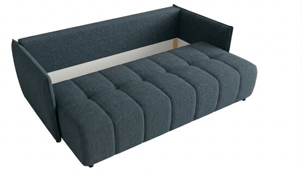 Kihúzható 3 személyes kanapé VELORA 215x103 cm, sötétkék