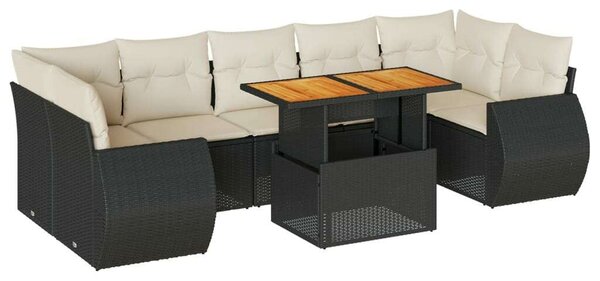 VidaXL 8 részes Polyrattan Kerti Ülőgarnitúra