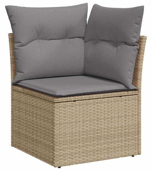 VidaXL Polyrattan Kerti Ülőgarnitúra - 7 részes - Bézs