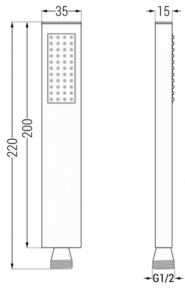 Mexen Cube, rejtett kád/zuhany szett DR02 esőzuhannyal 25cm, fehér, 77503DR0225-20