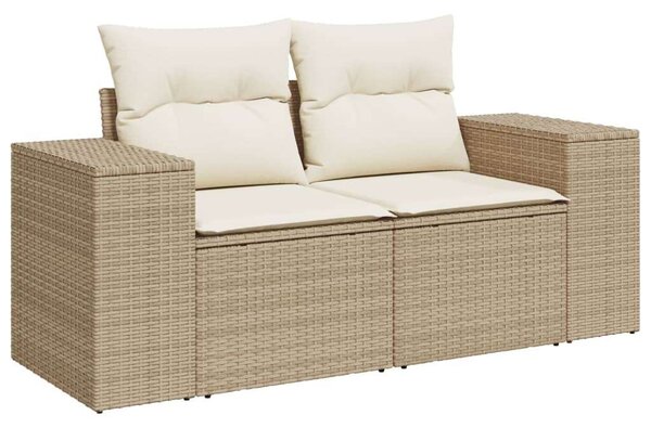 VidaXL Polyrattan Kerti Ülőgarnitúra - 9 részes - Bézs