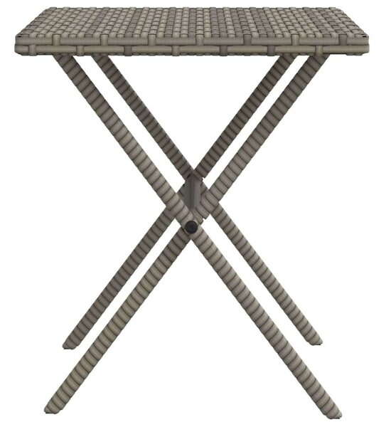 VidaXL Napozóágy Szett - 2 db Szürke Polyrattan