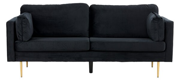 Kanapé Dallas 101, Kárpit, 84x203x86cm, Barna, Fekete