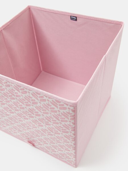 Sinsay - Összehajtható tárolódoboz növényi mintával - pasztellpink