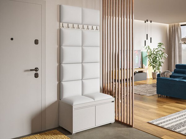Előszoba garnitúra Comfivo Pinus IV, 207x85x34cm, Öko-bőr, Laminált forgácslap