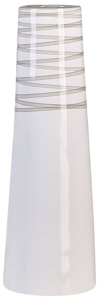 Dekor váza TARRAGONA 57 cm Kerámia Fehér