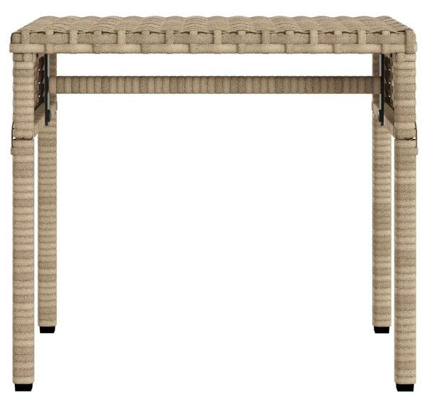 VidaXL Napozóágy - Polyrattan - Bézs - 200cm