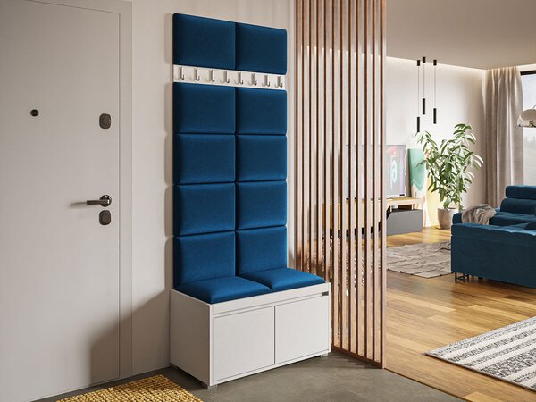 Előszoba garnitúra Comfivo Pinus IV, 207x85x34cm, Kárpit, Laminált forgácslap