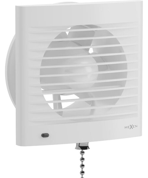 Mexen EXS 120 fürdőszobai ventilátor, zsinóros kapcsoló, fehér - W9604-125K-00