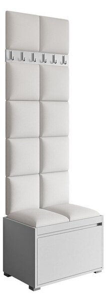 Előszoba garnitúra Comfivo Pinus VII, 207x65x34cm, Öko-bőr, Laminált forgácslap