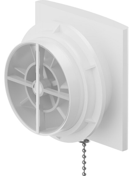 Mexen EXS 120 fürdőszoba ventilátor, vezetékes kapcsoló, fehér - W9604-125K-00