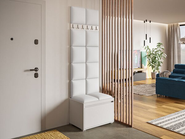 Előszoba garnitúra Comfivo Pinus VII, 207x65x34cm, Öko-bőr, Laminált forgácslap