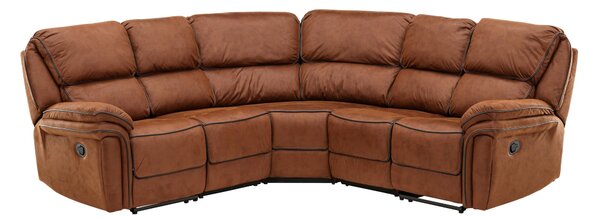Relax sarokkanapé Dallas 4723, Kárpit, 104x255x255cm, Barna