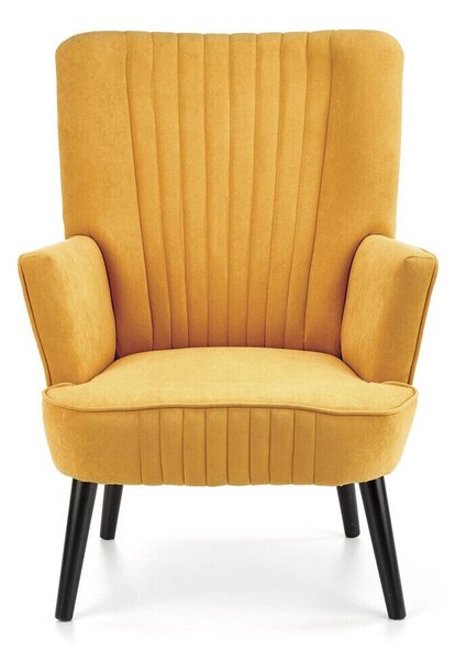 Fotel Houston 955, Kárpit, 100x75x70cm, Fekete, Sárga