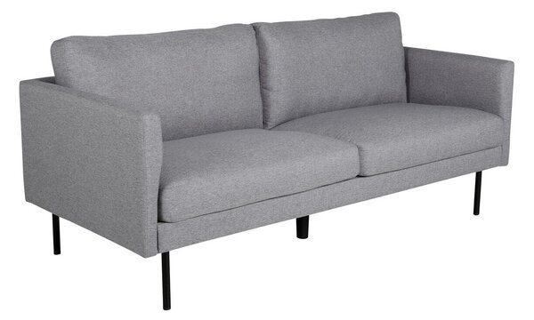 Kanapé Fercame 100, Szürke, Fekete, 180x80x78cm, Lábak: Fém