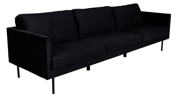 Kanapé Fercame 103, Kárpit, 80x262x80cm, Fekete