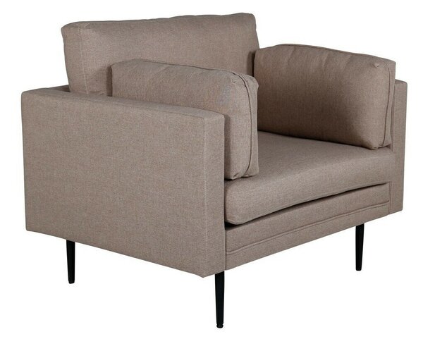 Fotel Dallas 1704, Kárpit, 84x110x86cm, Barna, Fekete
