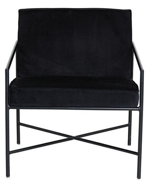 Fotel Dallas 1707, Laminált forgácslap, 72x66x78cm, Fekete