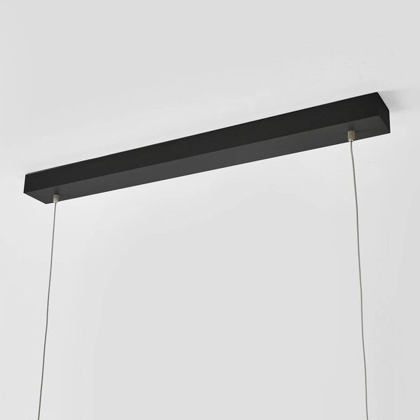 Arcchio LED irodai függőlámpa Jolinda, fekete, 118cm, fel/le, fel/le, Fekete, Dolgozószoba / Iroda, Alumínium, Modern