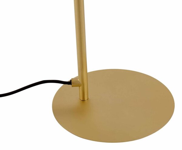 Lucande LED-es asztali lámpa Yekta, sárgaréz színű, 59 cm, fényerőszabályzóval, dimmelhető, Sárgaréz / arany, Nappali / Étkező, fém, Dizájn