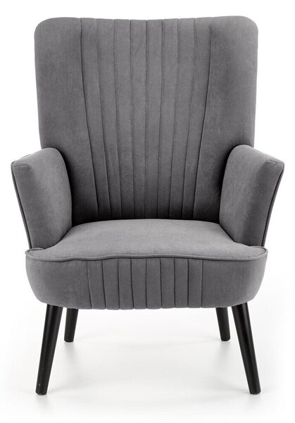 Fotel Houston 955, Kárpit, 100x75x70cm, Fekete, Szürke