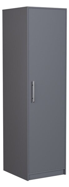 Könyvespolc Cavmero 107, Ajtókkal, Zárt, Laminált forgácslap, 190x50x56cm, Antracit