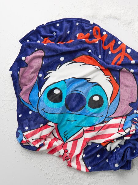 Sinsay - Mintás takaró Lilo & Stitch - tengerészkék