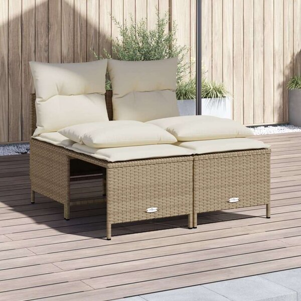 VidaXL Polyrattan Kerti Ülőgarnitúra - 2 Foteles