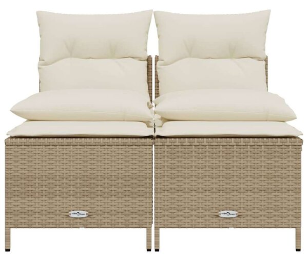 VidaXL Polyrattan Kerti Ülőgarnitúra - 2 Foteles