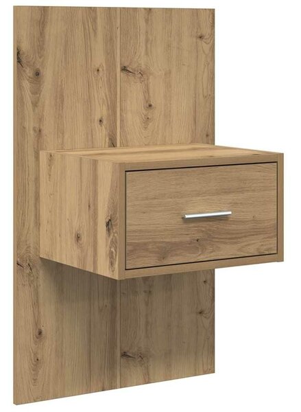VidaXL Fejtámla Szekrénnyel 3 db Artisan tölgy Szerelt Fa