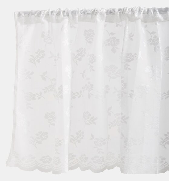 Sinsay - Virágmintás vitrázsfüggöny szett 2 pack - fehér