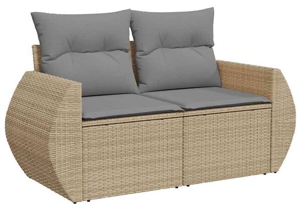 VidaXL Polyrattan Kerti Ülőgarnitúra - 6 részes - Bézs