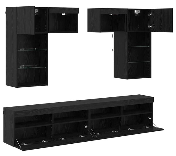 VidaXL TV Fali Egységek 6 pcs Artisan tölgy 100 x 30 x 40 cm Faanyag