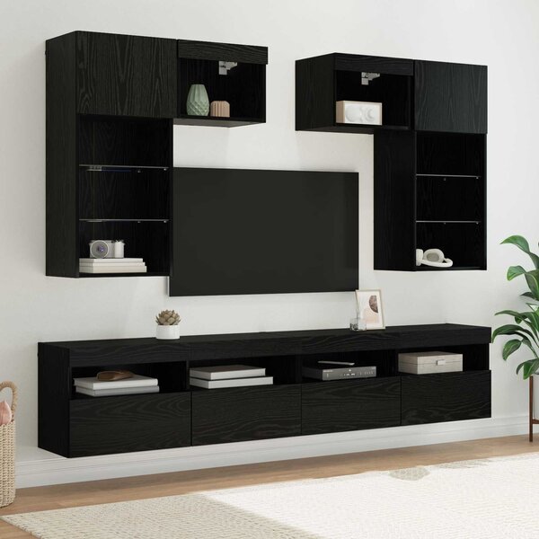 VidaXL TV Fali Egységek 6 pcs Artisan tölgy 100 x 30 x 40 cm Faanyag
