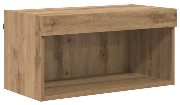 VidaXL TV szekrény LED -es lámpákkal 7 pcs Artisan tölgy Faanyag