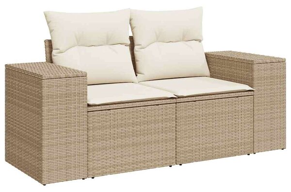 VidaXL Polyrattan Kerti Ülőgarnitúra - 7 részes - Bézs