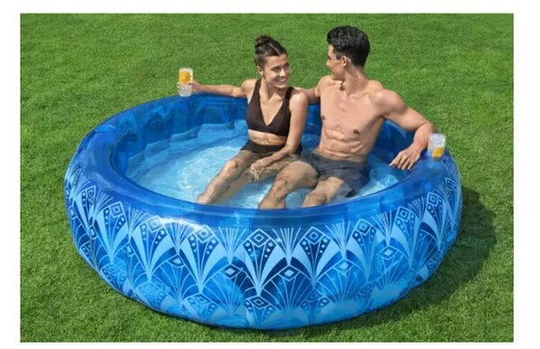Bestway felfújható Bohemian Blue™ medence BOHO, kék, 401L
