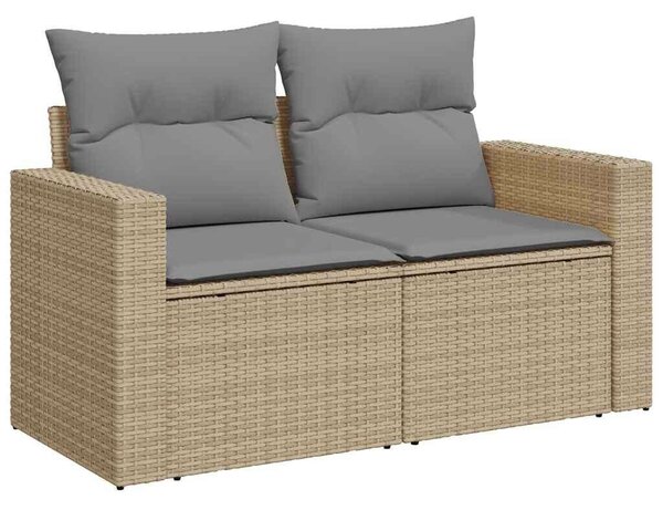 VidaXL Polyrattan Kerti Ülőgarnitúra - 7 részes - Bézs