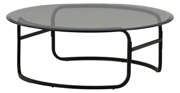 Dohányzóasztal Dallas 3240, Fém, 40cm, Fekete
